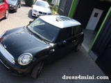 Mini One Dachbeklebung Weiss Mit Mini Type In Schwarz