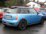 Charlie mit neuen Schuhen auf der Odenwaldtour 2006