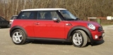 mein Cooper Chili Red/weiß/Chromspiegel