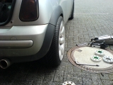 8,5x17 mit 25mm Spurplatten hinten passt aber vorne nicht :-(