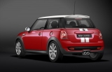 R56 Mini Cooper S rot & weiß mit Sport-Stripes (Zubehör)