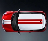 R56 Mini Cooper S rot & weiß mit Sport-Stripes (Zubehör)