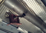 Abgerissener Auspuffhalter