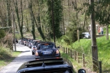 warten vor dem Parkplatz zur Klosterschänke