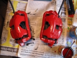 R56 S Bremsanlage Rot